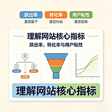深圳建站-理解网站核心指标：跳出率、转化率与用户粘性